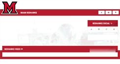 Desktop Screenshot of miamiredhawks.com